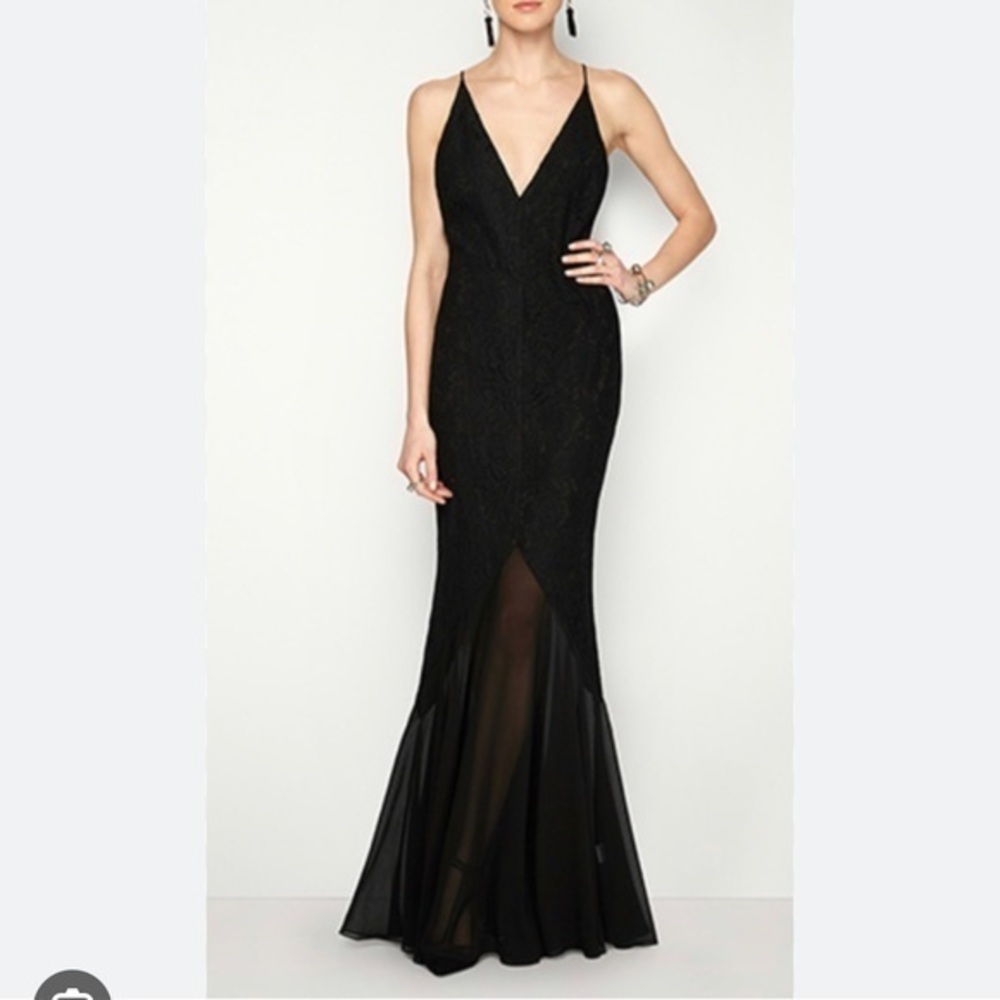 Fame and Partners Black Evening Gown